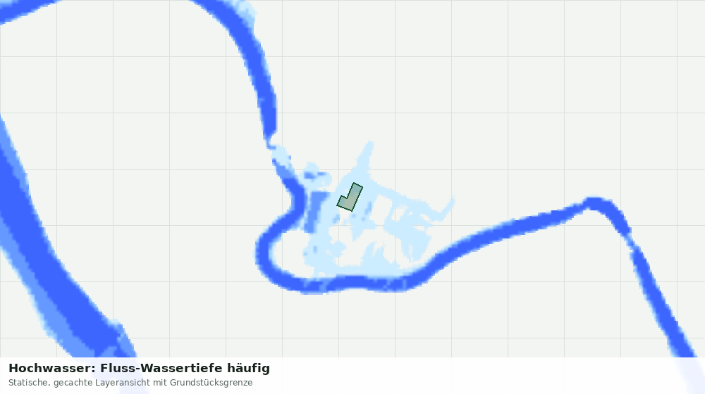Statische Kartenansicht: Hochwasser: Fluss-Wassertiefe häufig