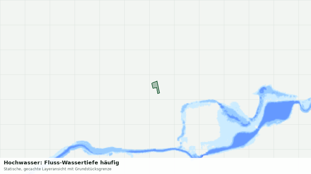 Statische Kartenansicht: Hochwasser: Fluss-Wassertiefe häufig