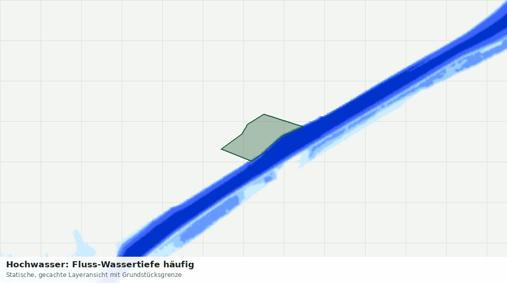 Statische Kartenansicht: Hochwasser: Fluss-Wassertiefe häufig