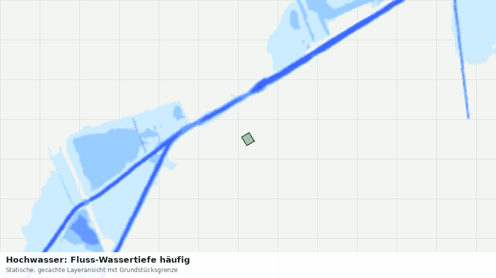 Statische Kartenansicht: Hochwasser: Fluss-Wassertiefe häufig