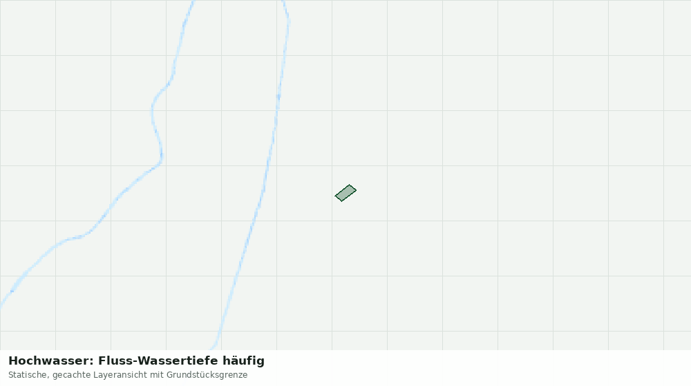 Statische Kartenansicht: Hochwasser: Fluss-Wassertiefe häufig
