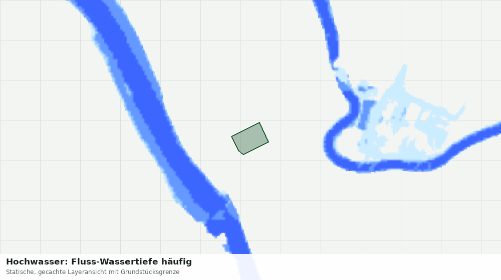 Statische Kartenansicht: Hochwasser: Fluss-Wassertiefe häufig
