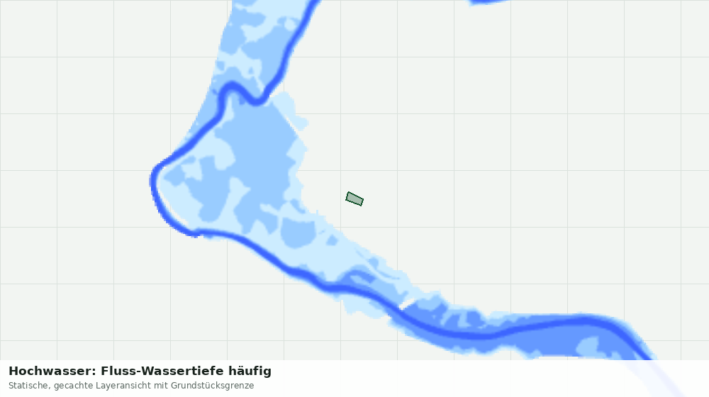 Statische Kartenansicht: Hochwasser: Fluss-Wassertiefe häufig