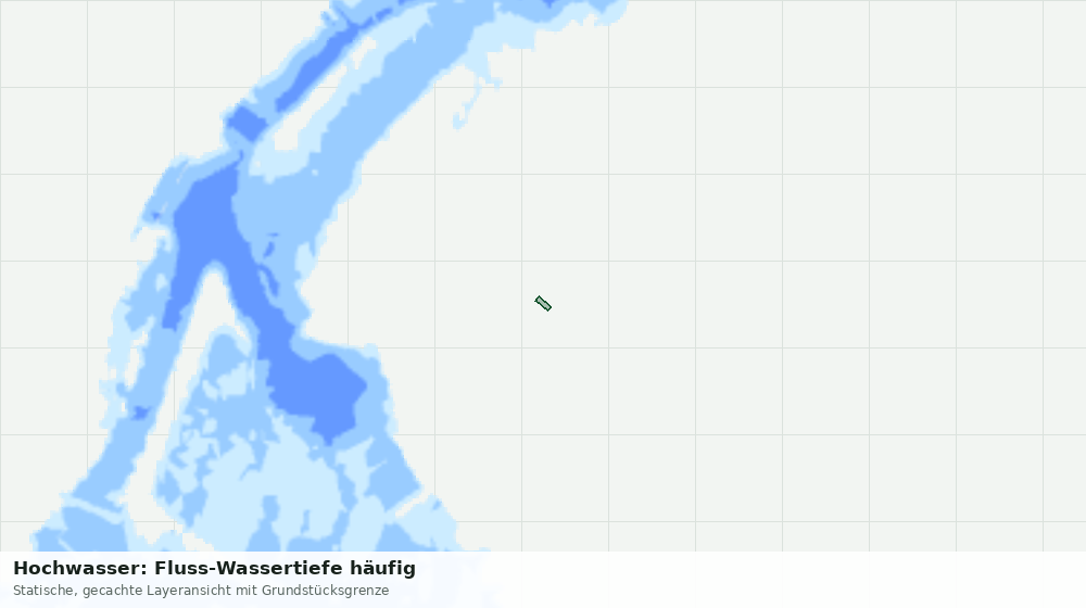 Statische Kartenansicht: Hochwasser: Fluss-Wassertiefe häufig