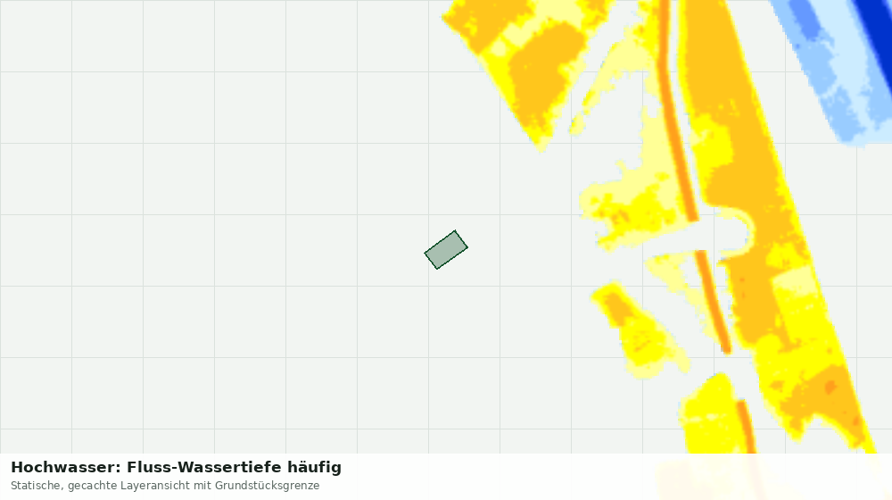 Statische Kartenansicht: Hochwasser: Fluss-Wassertiefe häufig