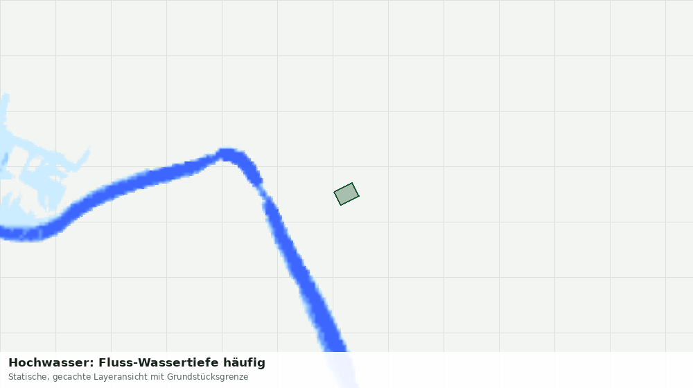 Statische Kartenansicht: Hochwasser: Fluss-Wassertiefe häufig