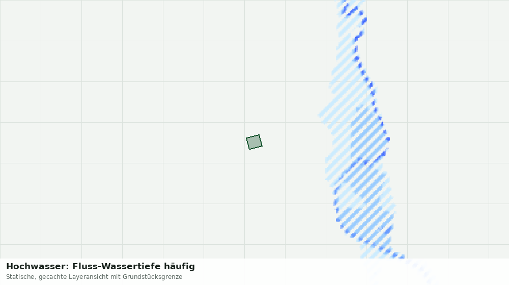 Statische Kartenansicht: Hochwasser: Fluss-Wassertiefe häufig