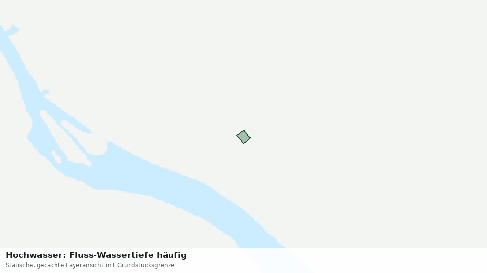 Statische Kartenansicht: Hochwasser: Fluss-Wassertiefe häufig
