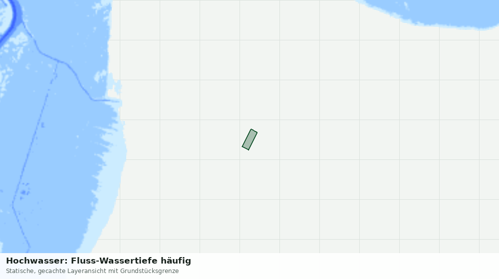 Statische Kartenansicht: Hochwasser: Fluss-Wassertiefe häufig
