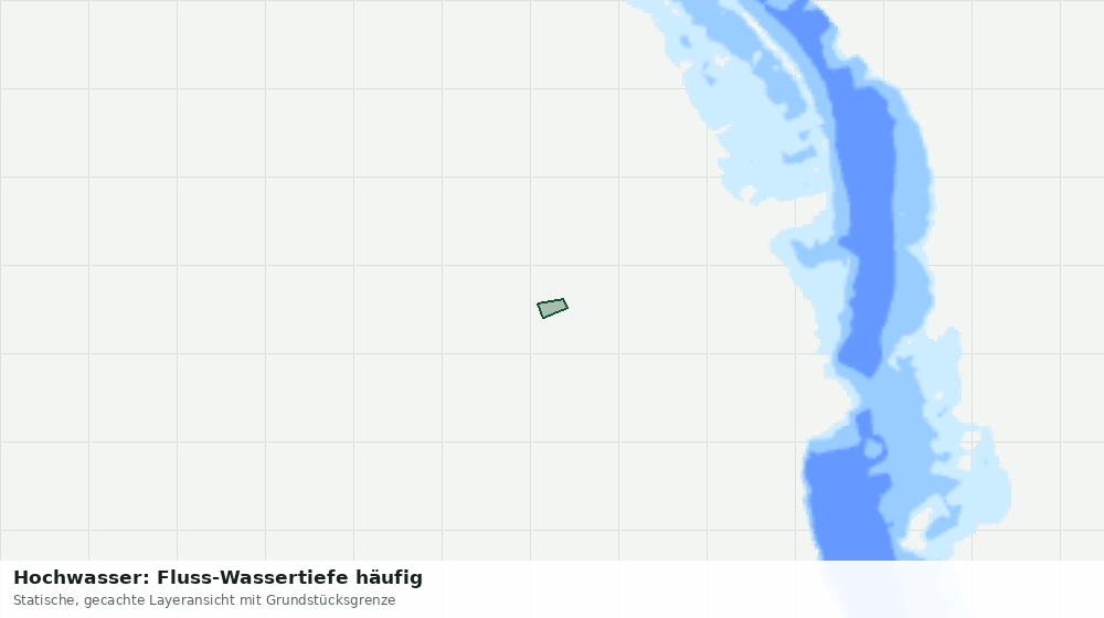 Statische Kartenansicht: Hochwasser: Fluss-Wassertiefe häufig