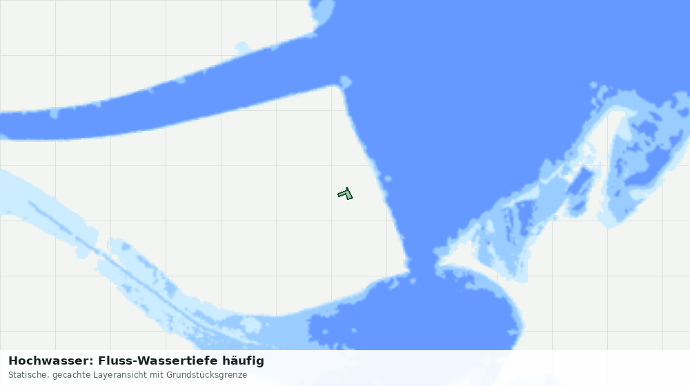 Statische Kartenansicht: Hochwasser: Fluss-Wassertiefe häufig
