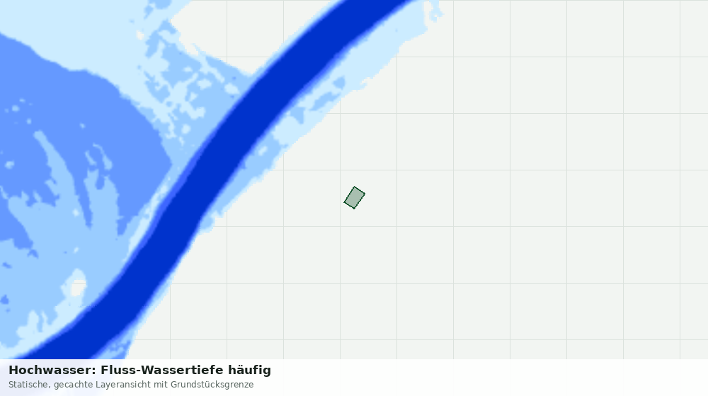 Statische Kartenansicht: Hochwasser: Fluss-Wassertiefe häufig
