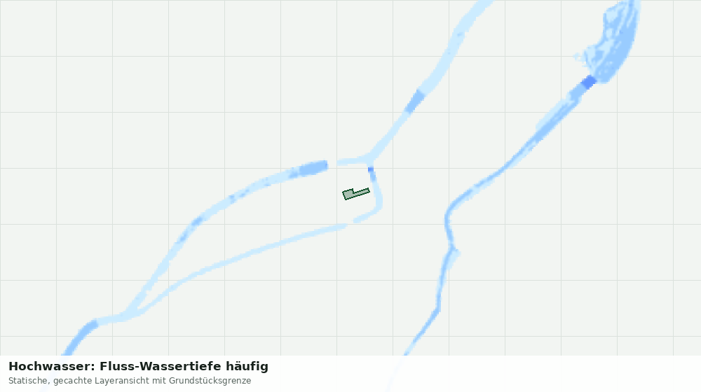Statische Kartenansicht: Hochwasser: Fluss-Wassertiefe häufig