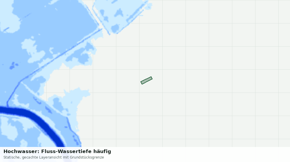 Statische Kartenansicht: Hochwasser: Fluss-Wassertiefe häufig