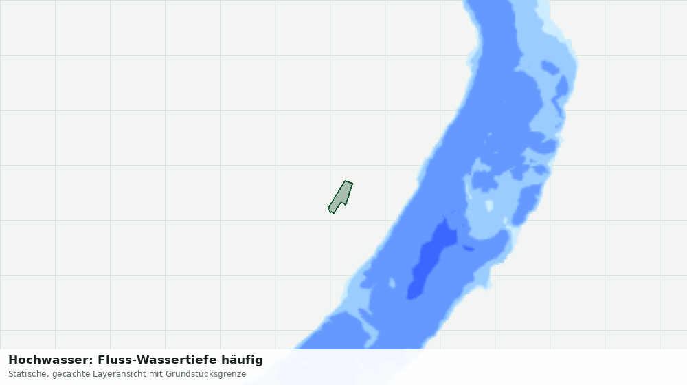 Statische Kartenansicht: Hochwasser: Fluss-Wassertiefe häufig