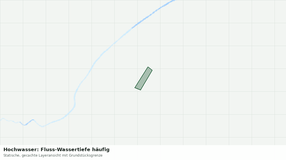 Statische Kartenansicht: Hochwasser: Fluss-Wassertiefe häufig