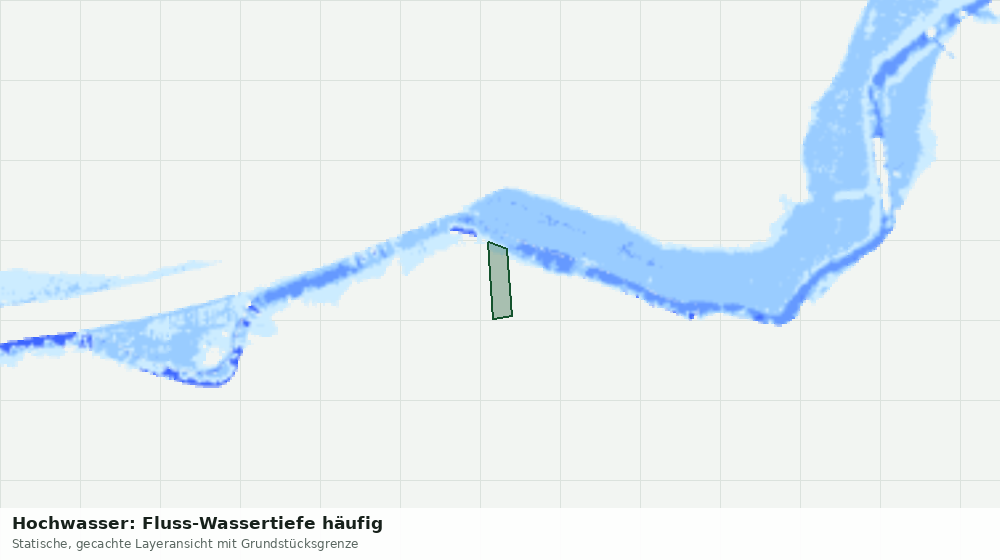 Statische Kartenansicht: Hochwasser: Fluss-Wassertiefe häufig