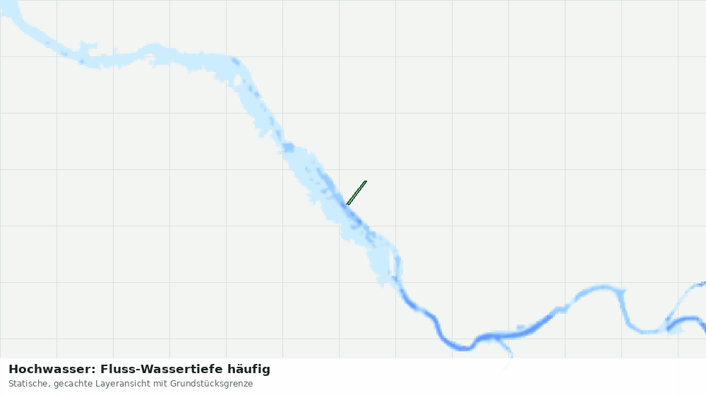 Statische Kartenansicht: Hochwasser: Fluss-Wassertiefe häufig