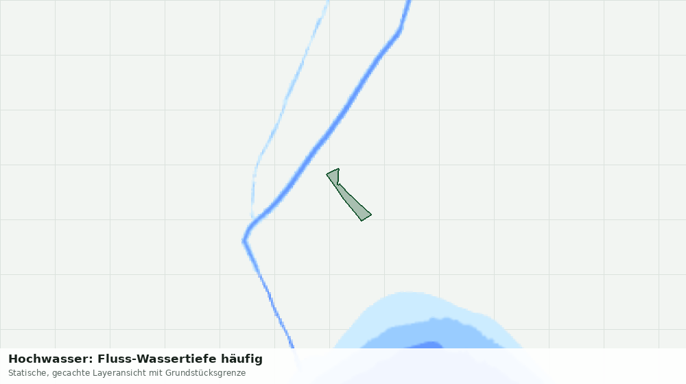 Statische Kartenansicht: Hochwasser: Fluss-Wassertiefe häufig