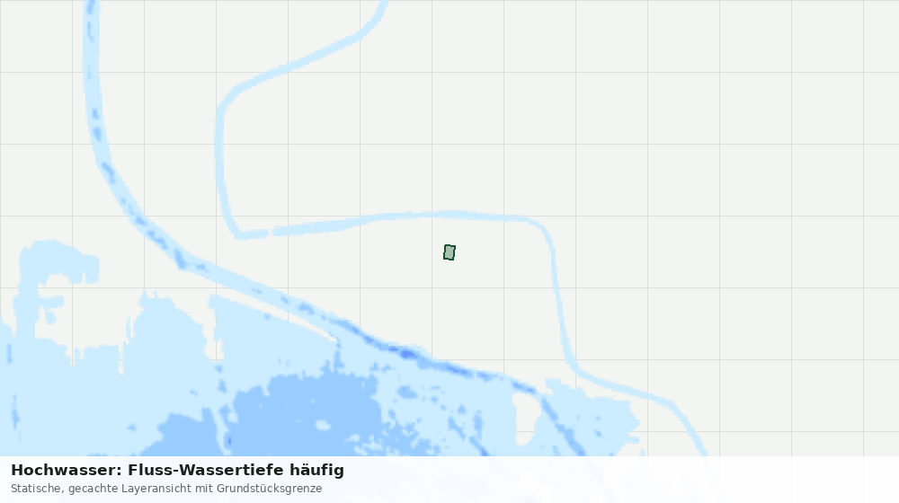 Statische Kartenansicht: Hochwasser: Fluss-Wassertiefe häufig