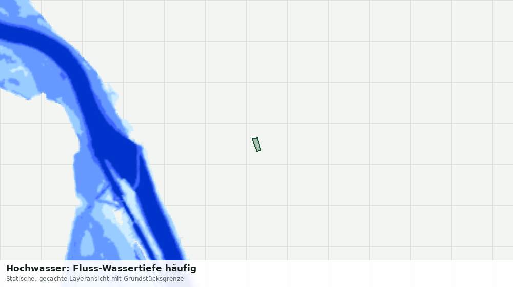Statische Kartenansicht: Hochwasser: Fluss-Wassertiefe häufig