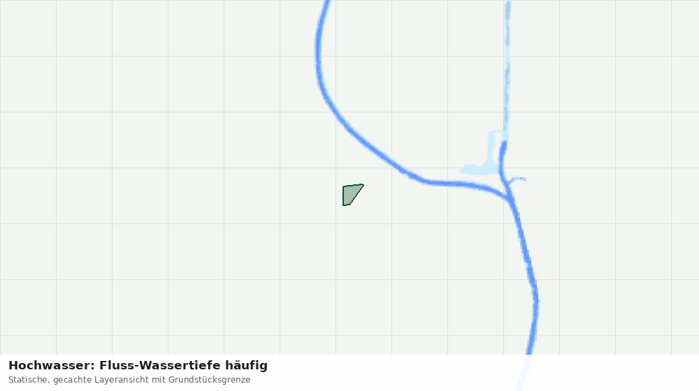 Statische Kartenansicht: Hochwasser: Fluss-Wassertiefe häufig