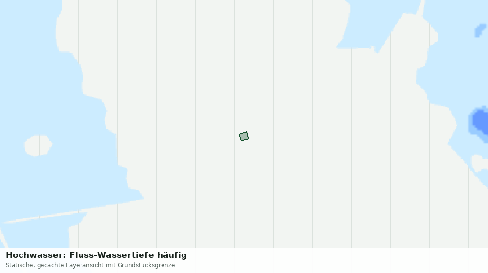 Statische Kartenansicht: Hochwasser: Fluss-Wassertiefe häufig