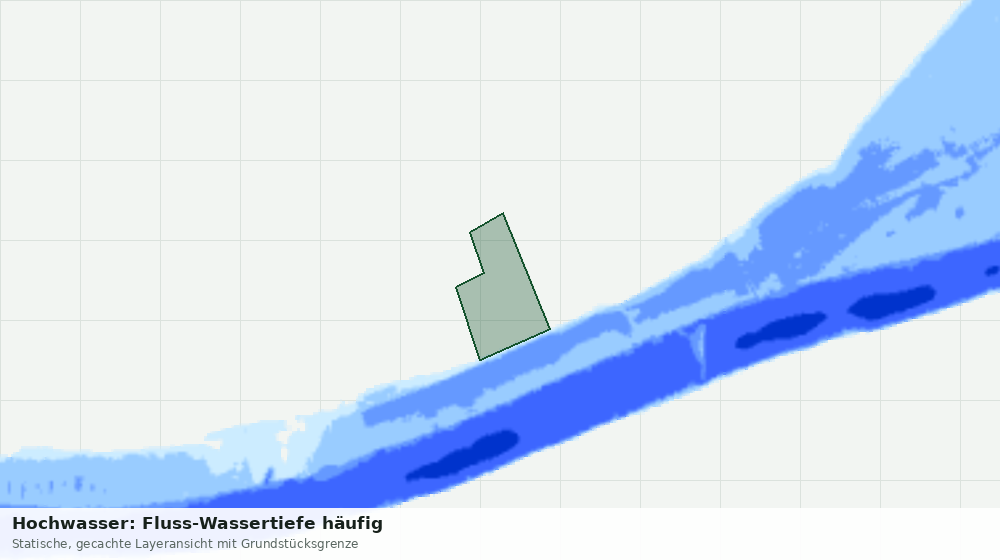 Statische Kartenansicht: Hochwasser: Fluss-Wassertiefe häufig