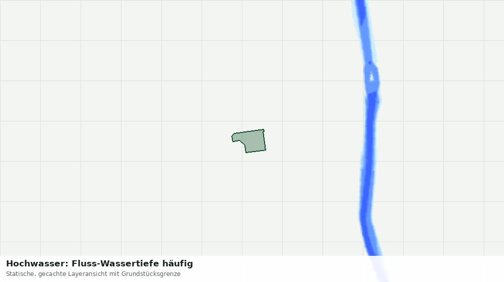 Statische Kartenansicht: Hochwasser: Fluss-Wassertiefe häufig