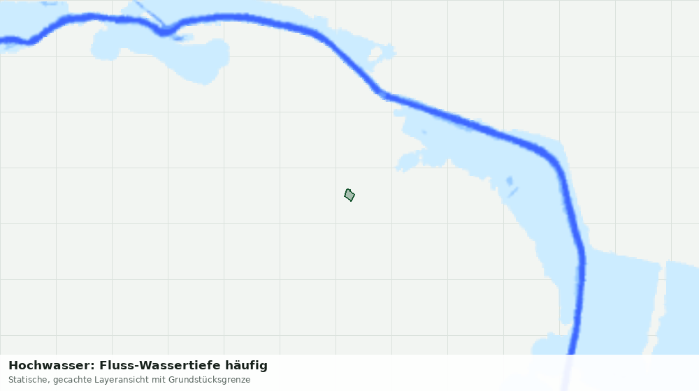Statische Kartenansicht: Hochwasser: Fluss-Wassertiefe häufig