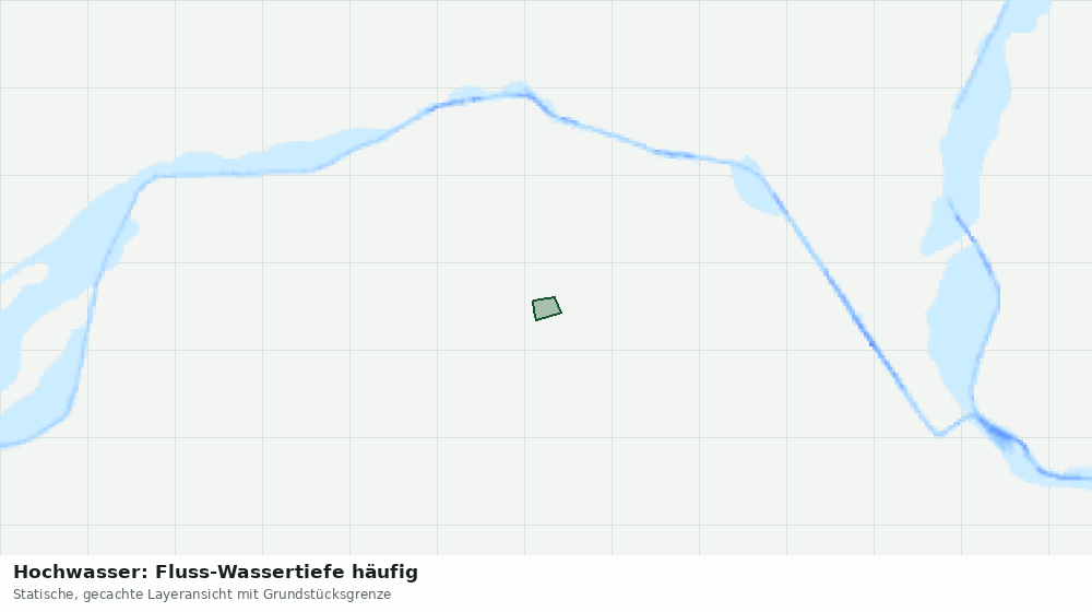 Statische Kartenansicht: Hochwasser: Fluss-Wassertiefe häufig
