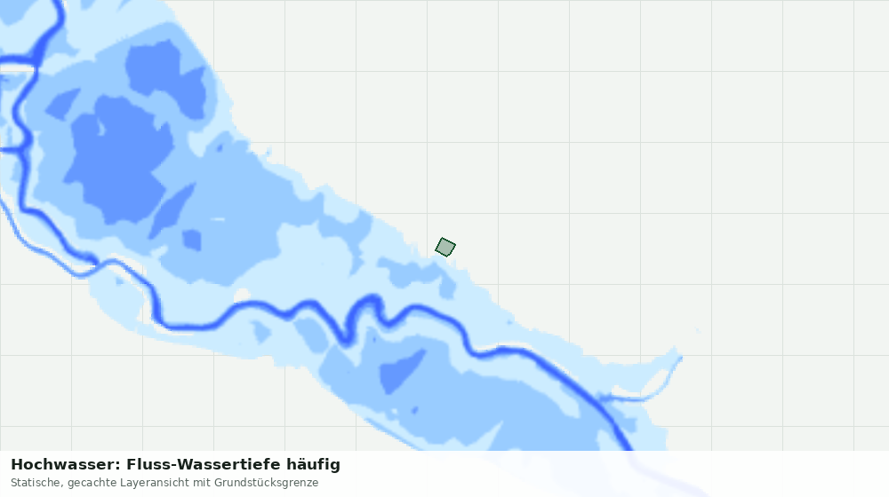 Statische Kartenansicht: Hochwasser: Fluss-Wassertiefe häufig