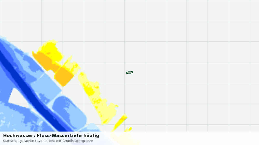 Statische Kartenansicht: Hochwasser: Fluss-Wassertiefe häufig