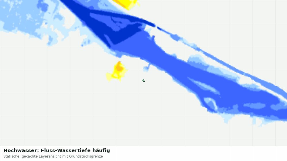 Statische Kartenansicht: Hochwasser: Fluss-Wassertiefe häufig
