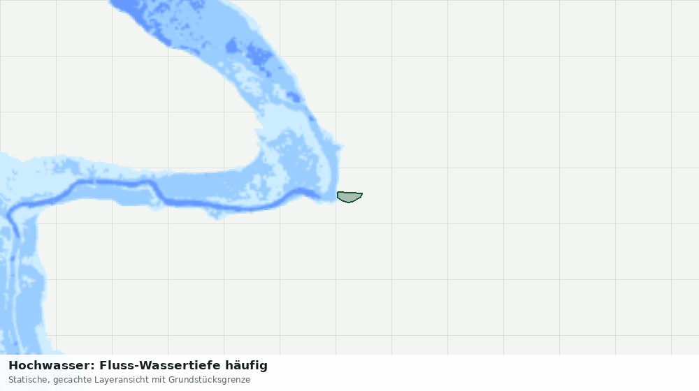 Statische Kartenansicht: Hochwasser: Fluss-Wassertiefe häufig