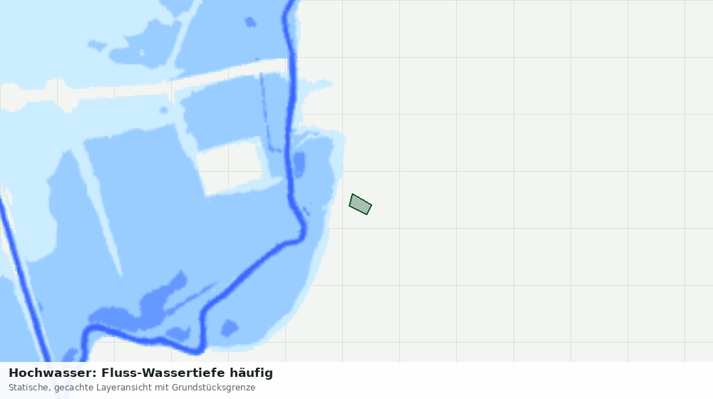 Statische Kartenansicht: Hochwasser: Fluss-Wassertiefe häufig