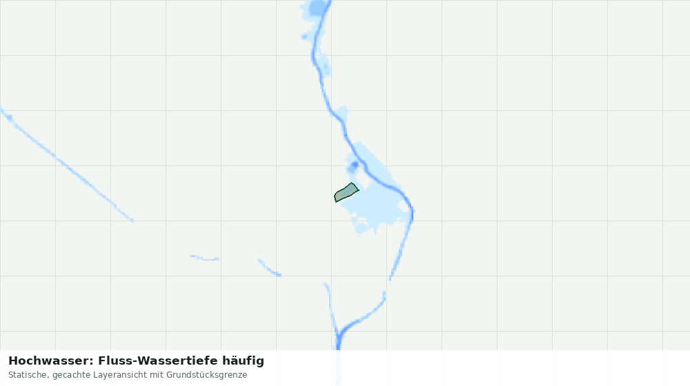 Statische Kartenansicht: Hochwasser: Fluss-Wassertiefe häufig