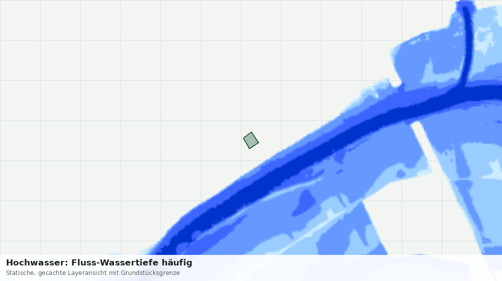 Statische Kartenansicht: Hochwasser: Fluss-Wassertiefe häufig