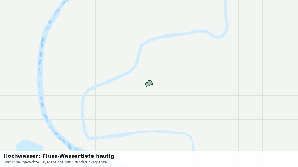 Statische Kartenansicht: Hochwasser: Fluss-Wassertiefe häufig