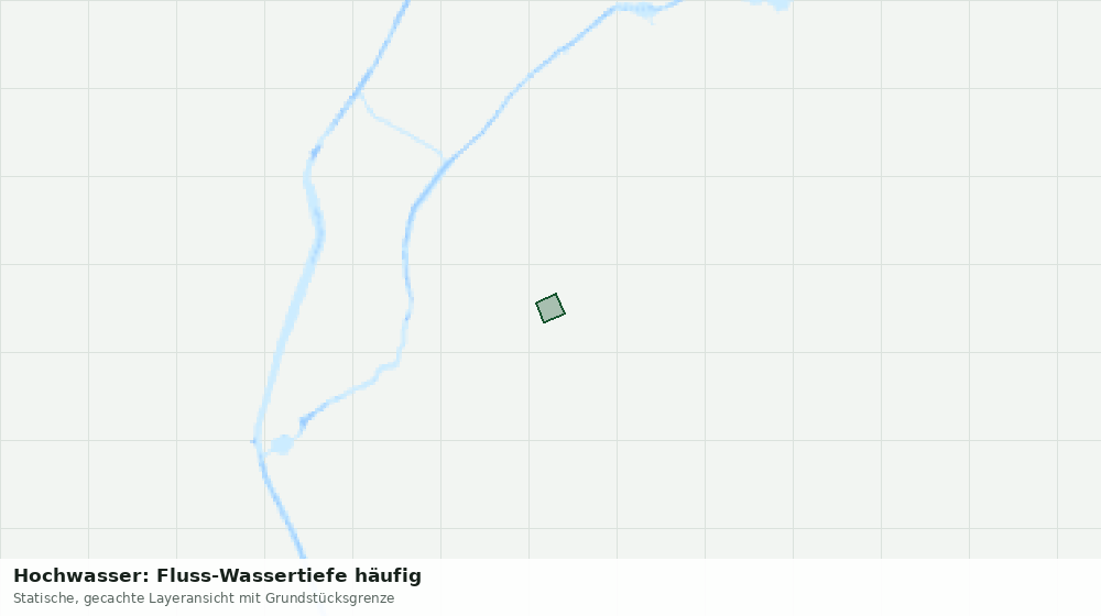 Statische Kartenansicht: Hochwasser: Fluss-Wassertiefe häufig