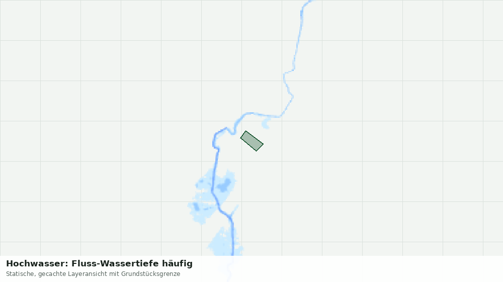 Statische Kartenansicht: Hochwasser: Fluss-Wassertiefe häufig