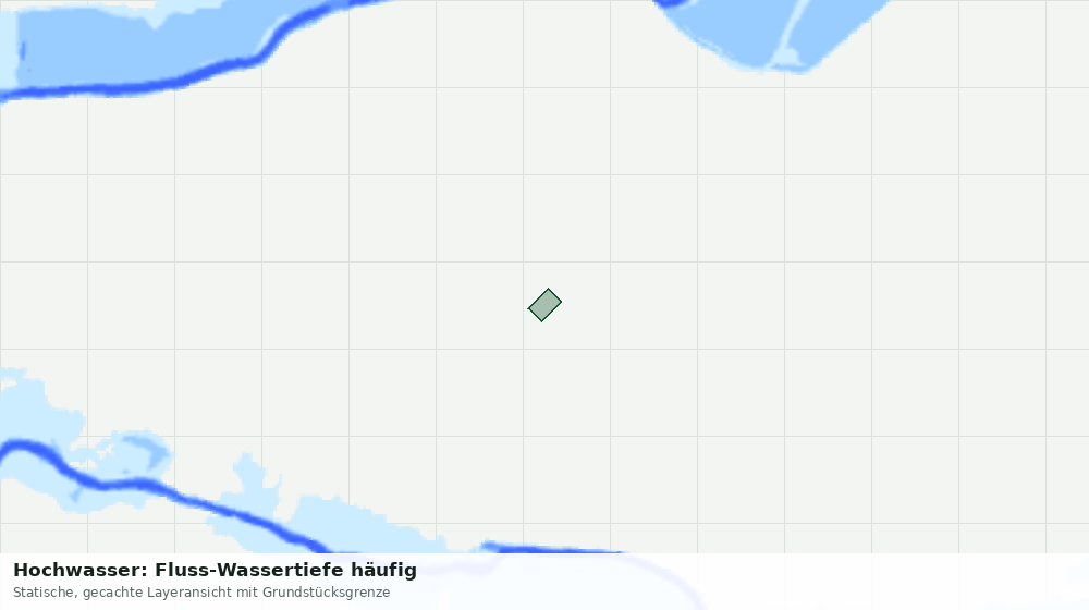 Statische Kartenansicht: Hochwasser: Fluss-Wassertiefe häufig