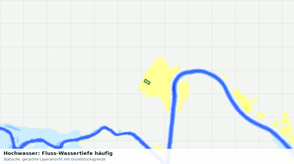 Statische Kartenansicht: Hochwasser: Fluss-Wassertiefe häufig