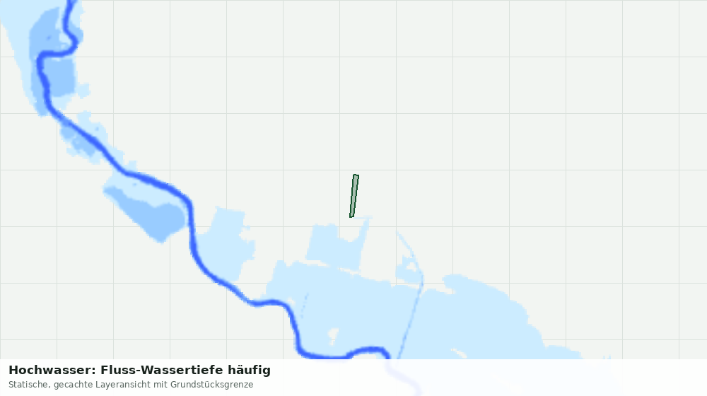 Statische Kartenansicht: Hochwasser: Fluss-Wassertiefe häufig