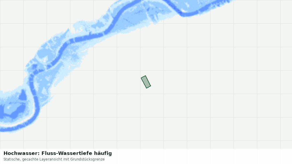 Statische Kartenansicht: Hochwasser: Fluss-Wassertiefe häufig