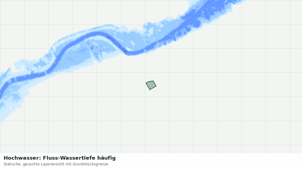 Statische Kartenansicht: Hochwasser: Fluss-Wassertiefe häufig