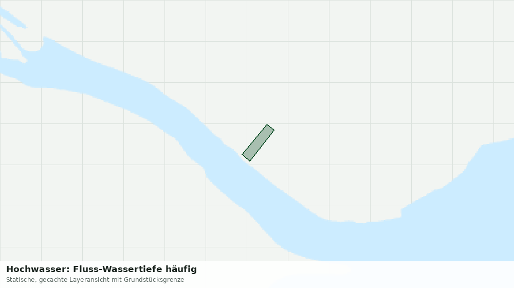 Statische Kartenansicht: Hochwasser: Fluss-Wassertiefe häufig