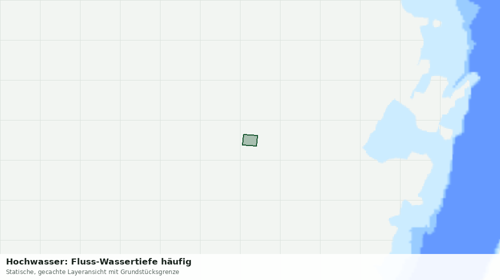 Statische Kartenansicht: Hochwasser: Fluss-Wassertiefe häufig