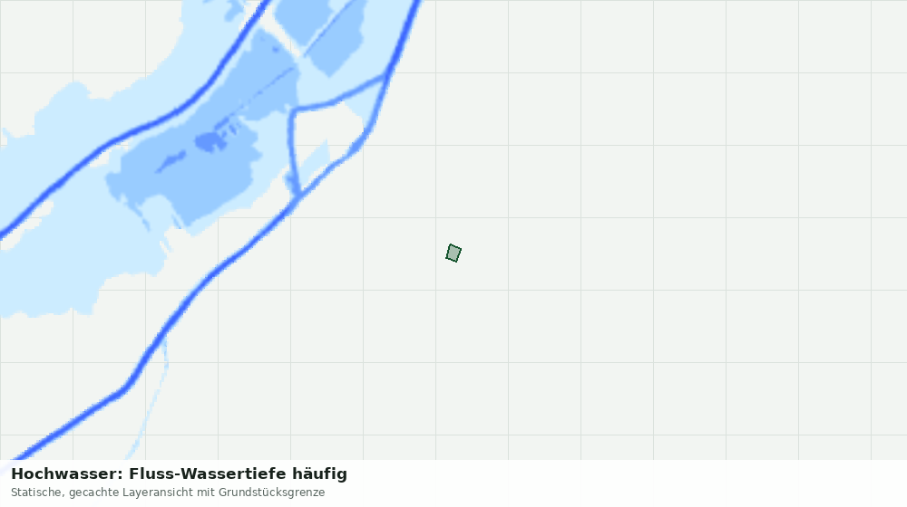 Statische Kartenansicht: Hochwasser: Fluss-Wassertiefe häufig