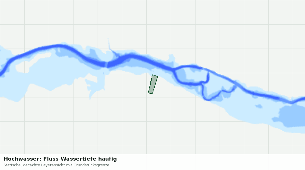 Statische Kartenansicht: Hochwasser: Fluss-Wassertiefe häufig